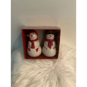 St. Nicholas Square Snowman Salt & Pepper Shakers – Christmas Yuletide